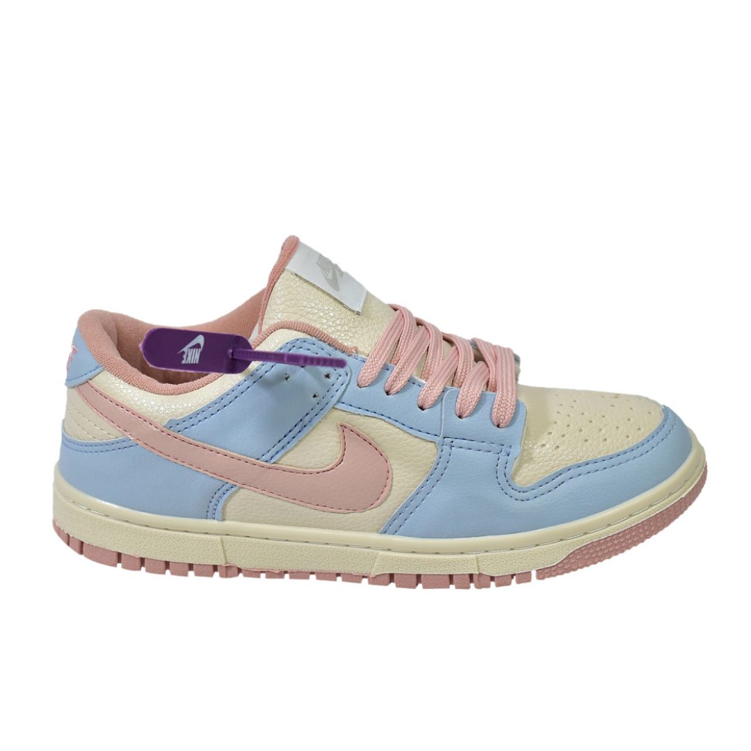 Tênis Nike DUNK Low Azul com Rosa