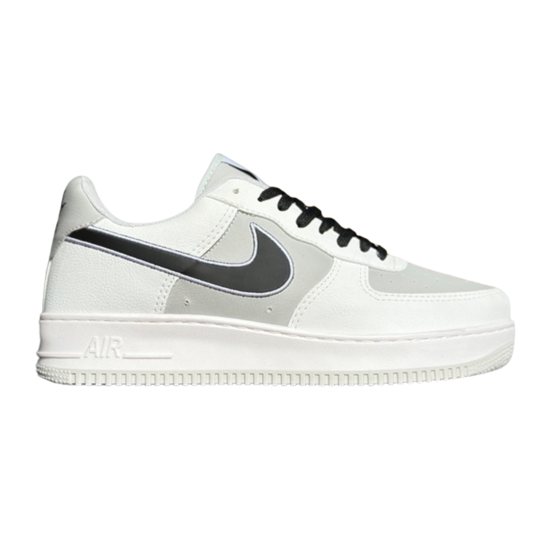 Tênis Nike Air Force 1 Low Branco Preto Cinza